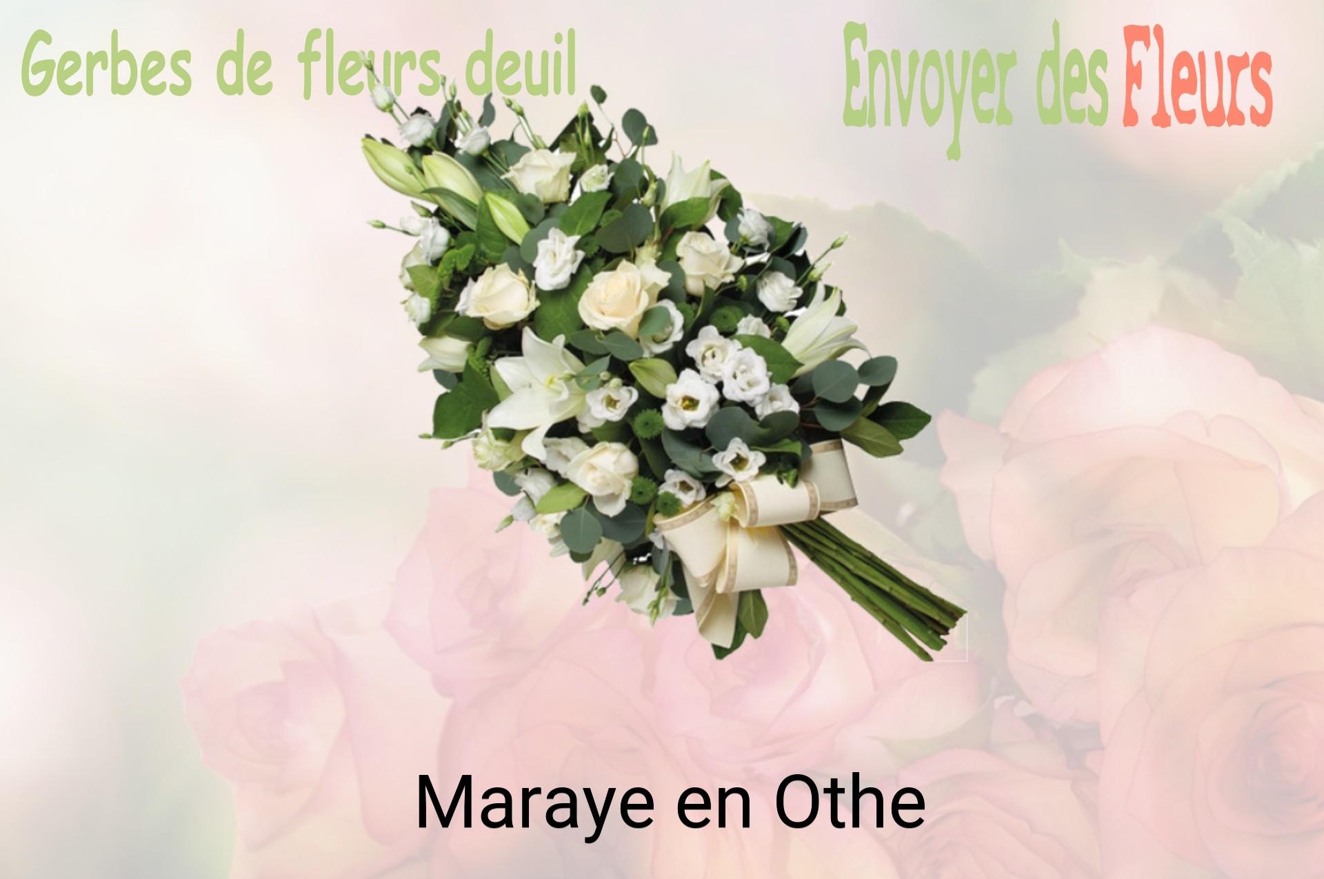 Gerbe de fleurs de deuil livrée à Maraye-en-Othe